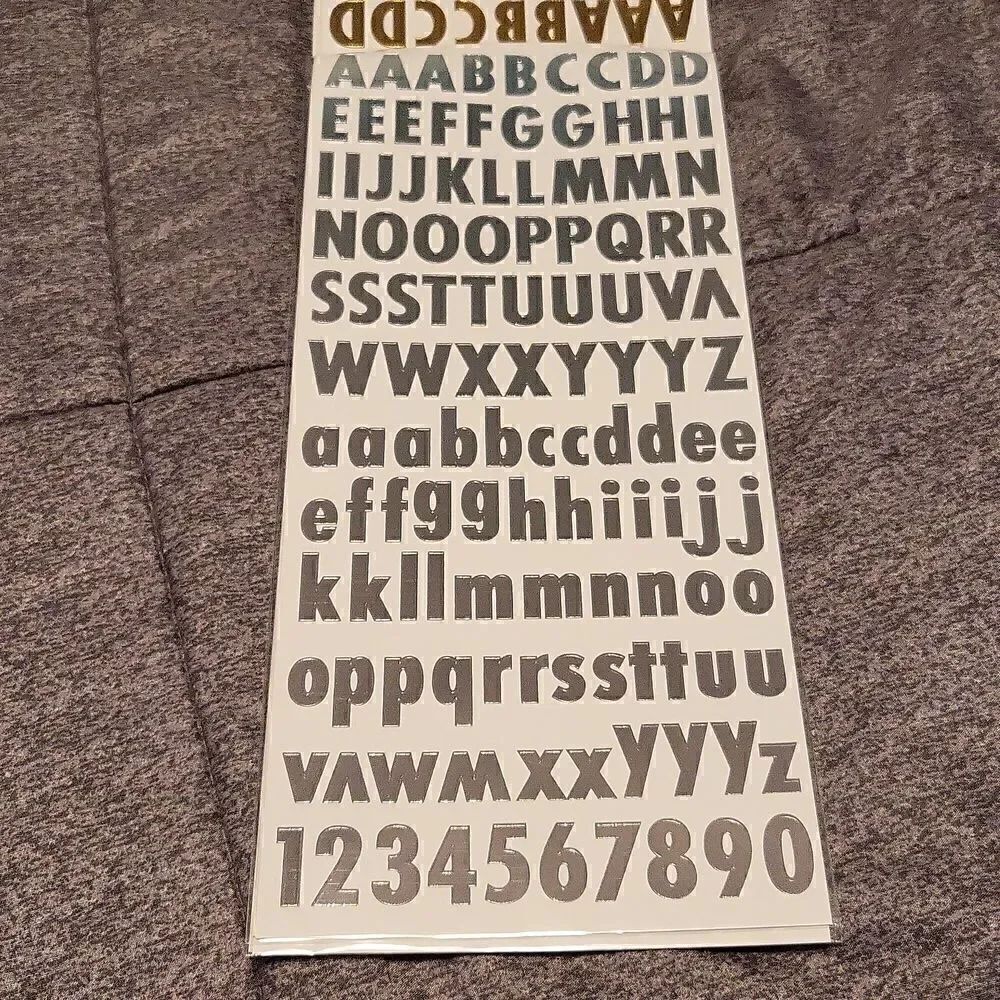 Letters/Number Stickers - Picture 4 of 6